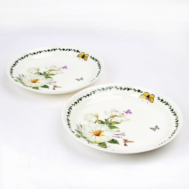 로얄에식스 목련 본차이나 원형접시세트, 화이트, 11인치 접시 2P, 1개