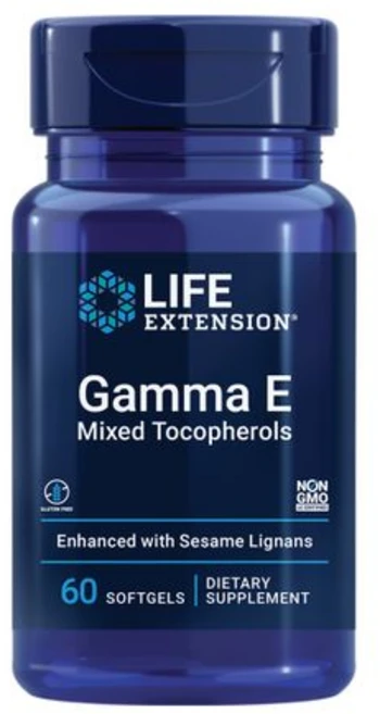 라이프 익스텐션 감마 E 혼합 토코페롤 건강한 비타민 E Life Extension Gamma E Mixed Tocopherols Healthy Vitamin E Suppl, 60정, 1개 - 쿠팡