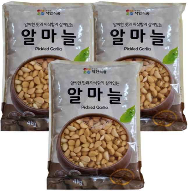 착한 알마늘 12kg 깐마늘 장아찌 절임 대용량 업소용, 1개