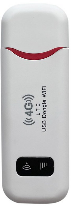 라우터 차량용 유무선 통신기기 4G LTE 무선 US 110vB 동글 모바일 와이파이 150Mbps 모뎀 스틱 유심 카드 광대역 포켓 핫스팟 가정 사무실, 1) white red, 1개