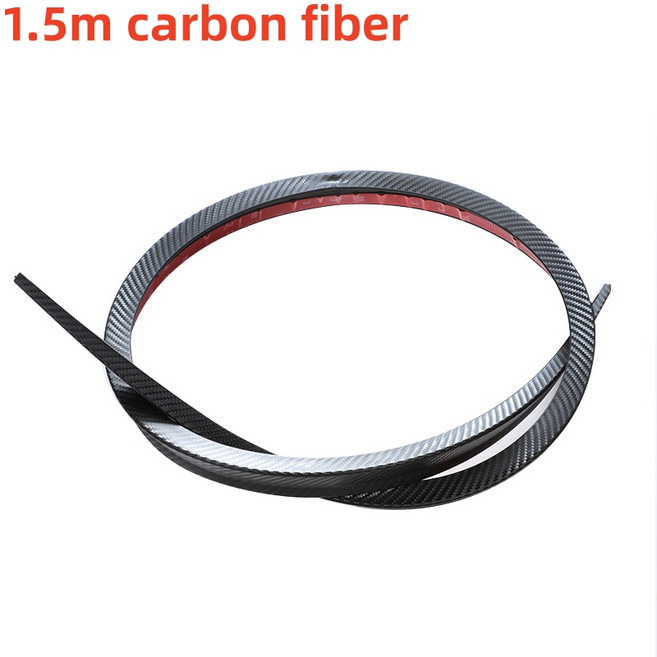 자동차 리어 루프 범용 스포일러 스트립 휠 눈썹 트림 스티커 다목적 닛산 테슬라 BMW, 04 1.5m Carbon Fiber