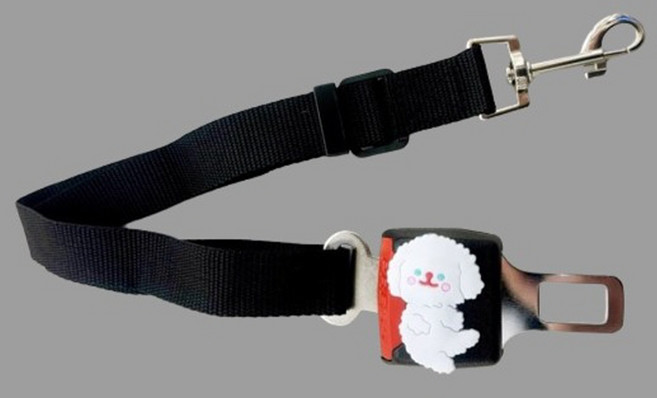 해시태그몰 강아지 안전벨트 차량용 목줄 자동차 연장 클립 애견 용품, 1개