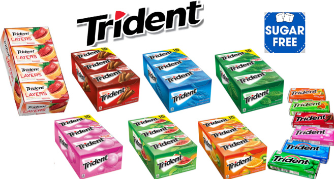 (코스트코)트리덴트 시나몬 스피아민트 풍선 오리지날 슈거프리 껌 외 7가지 맛 /Trident Gum, 4.오리지날 14스틱 x 15개, 1개