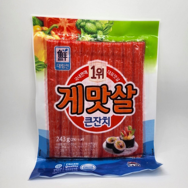 대림 게맛살 큰잔치 243g, 1개