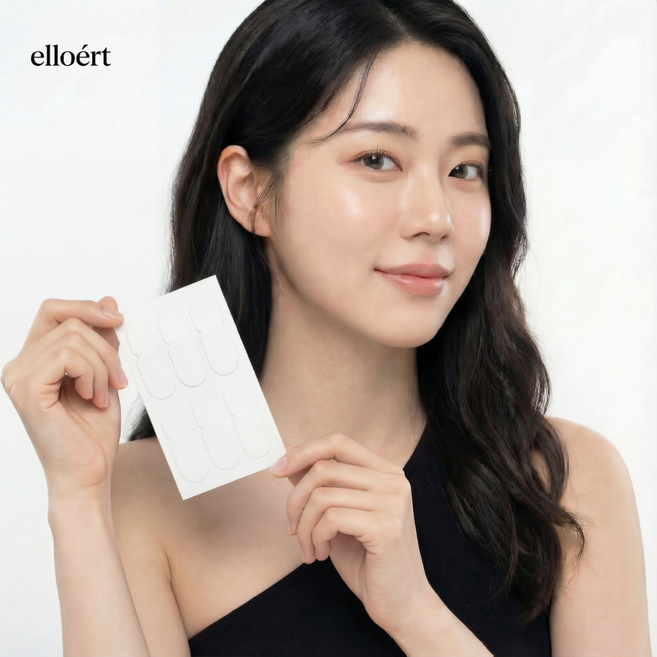 엘로어트 누운귀 교정 리프팅 귀 교정 패치 테이프 스티커, 60개, 투명형