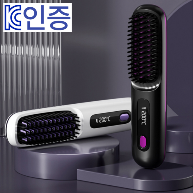 KC인증 무선고데기 헤어스타일 C타입 충전, NS-S07, 화이트