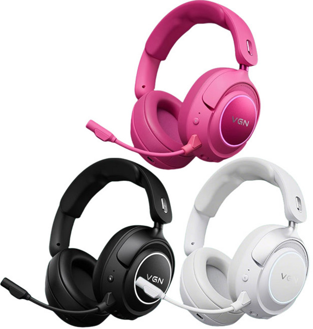 [CTK] 브이지엔 VGN ZHOU 게이밍 헤드셋 헤드폰 프로급 FPS HIFI음질 4모드연결 2000mAh용량 마이크포함, ZHOU Pro Max, 레드