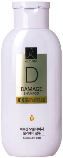 엘라스틴 아르간 오일 데미지 윤기 케어 10X 샴푸, 200ml, 1개 - 쿠팡