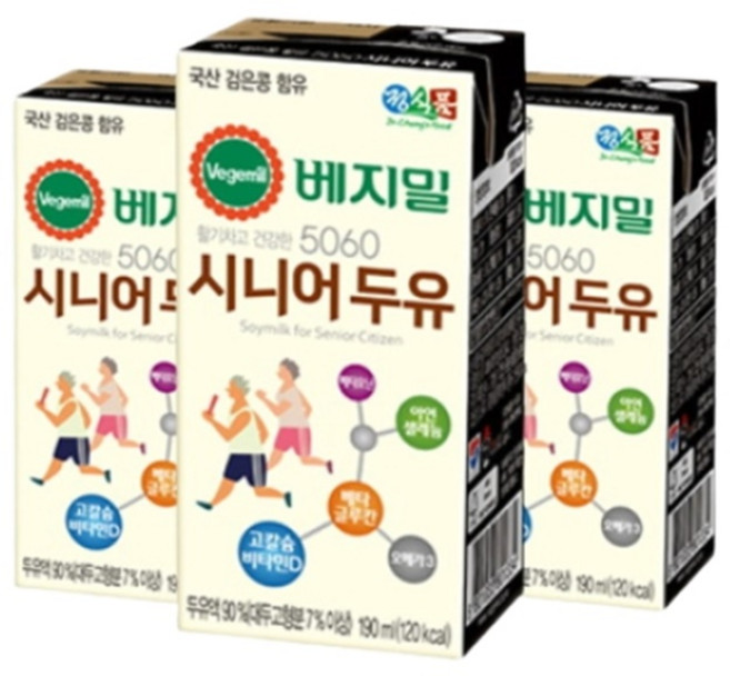 베지밀 5060 시니어두유, 190ml