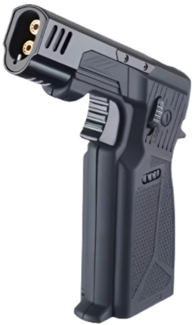 아트오브십 초걍력 2중 노즐 칵테일 캠핑 요리 충전식 토치 라이터, 1개, 블랙