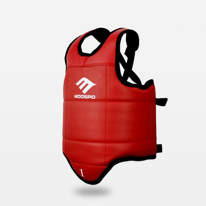 무스포 태권도 양면호구 보급형 (적색+청색), 1개