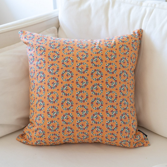 쿠션이야기 핸드블록 쿠션커버