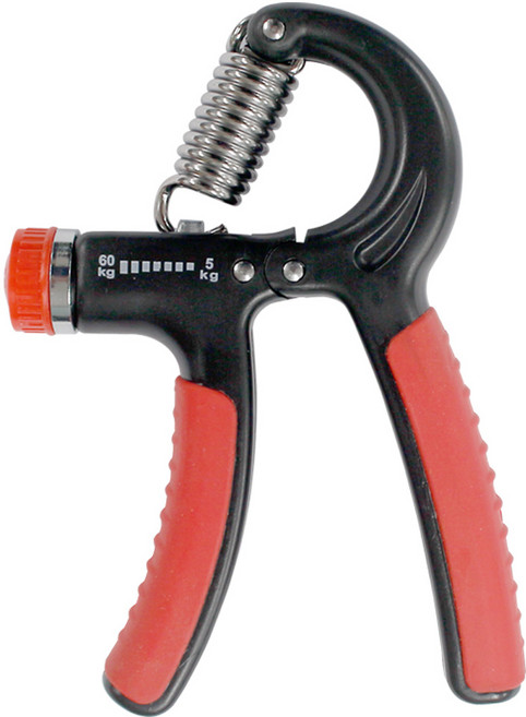 KCJ 악력기 손악력기 강도조절 5kg - 60kg, 레드, 1개