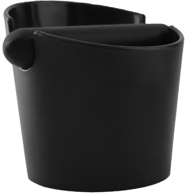 1개 커피 노크 박스 바리스타 그라인드용 충격 흡수 에스프레소 미끄럼 방지 덤프 그라인드 폐기물통, bla