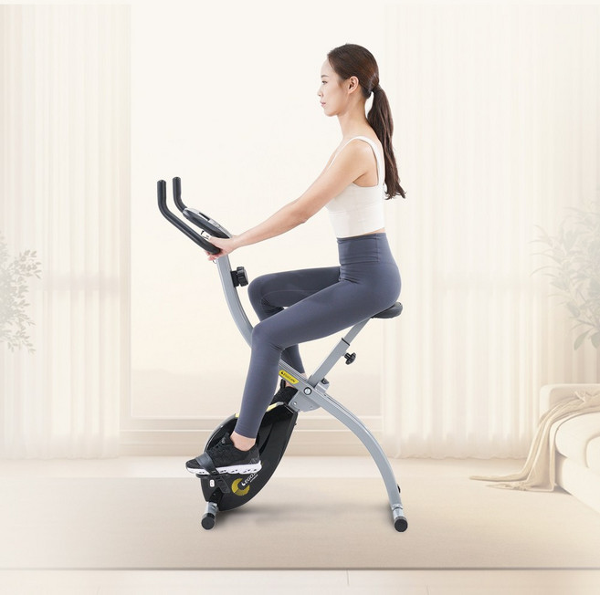 이고진 접이식 헬스사이클, LP125, 블랙