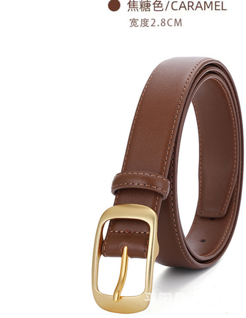 女士皮帶 焦糖色/CARAMEL 寬度2.8CM