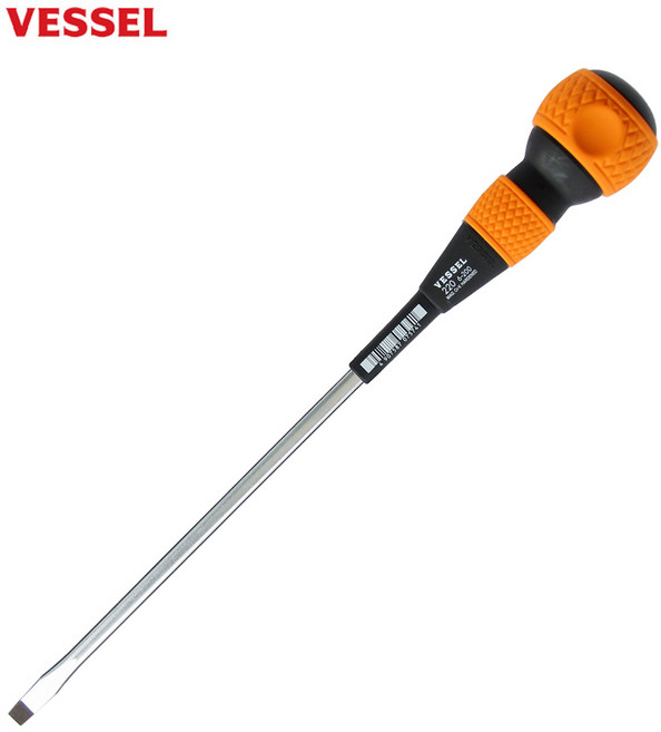 베셀 전공 드라이버 220 -6x200mm 볼그립 자석팁 일자 드라이버, 1개