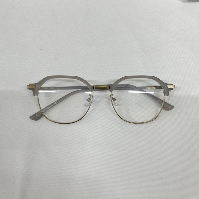 VANANA2 남자 여자 패션 둥근 각진 반무테 안경테
