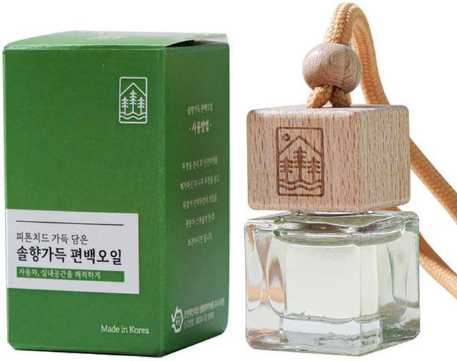 피톤치드 편백오일 차량용방향제 천연오일 편백원액, 편백향, 1개