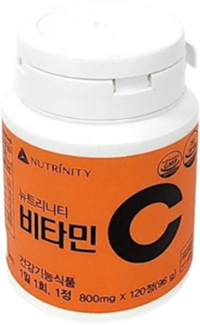 뉴트리니티 비타민C 120일분 영양제 직장인 학생 수험생 비타민 영양제 영양보충옥수수추출, 6개