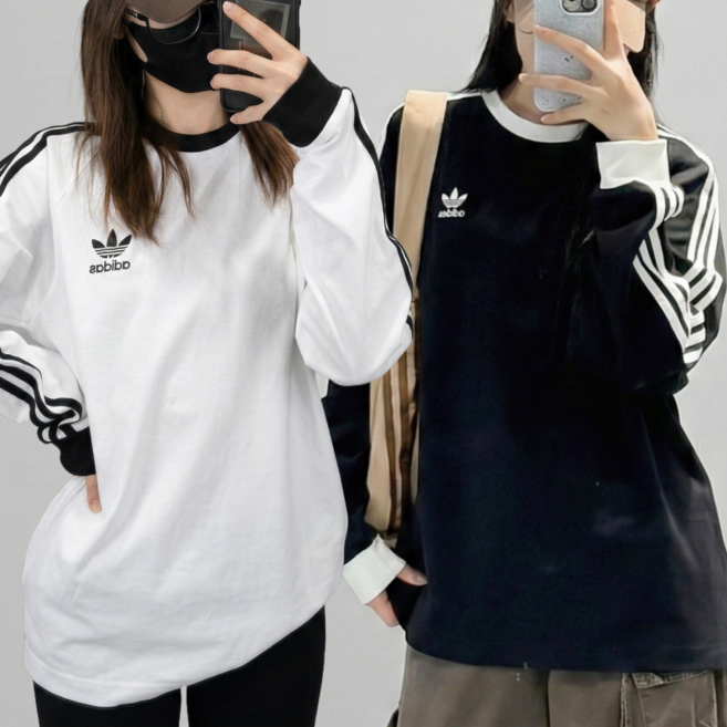 아디다스 오리지널 삼선 긴팔 티 아디컬러 클래식 + BRDT 양말증정