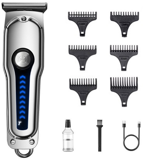 디에스가추몰 전동 이발기 6종 위치추적 빗 R라인 예각 디자인 스틸 T형 비트 피부 노 스크래치, 9013