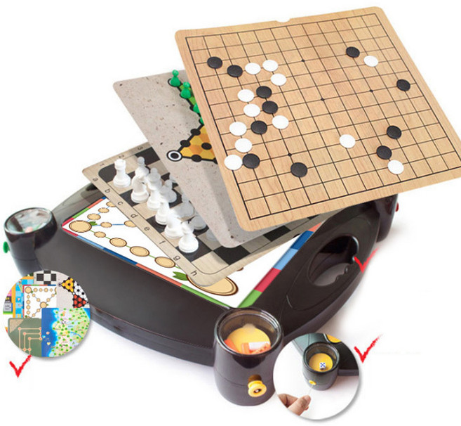 NEW 패밀리킹(12가지 멀티 보드게임_바둑 오목 장기 사다리게임 체스 뒤집기 윷놀이 체커스 거위게임 모리스 국토대장정 벌칙게임), 1개