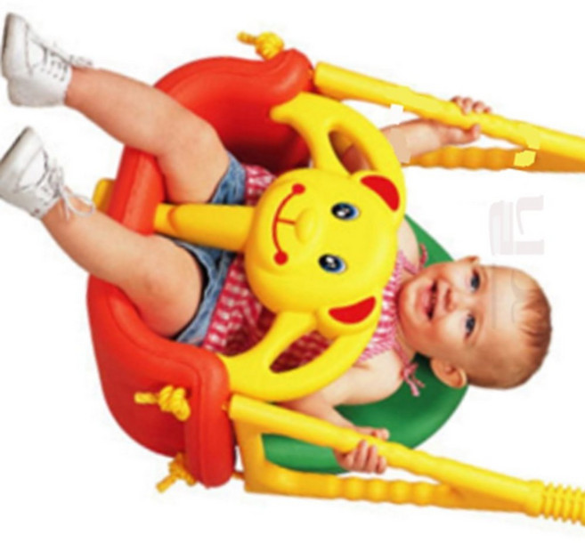 닐투 곰돌이그네 봉 포함 어린이집실내놀이터