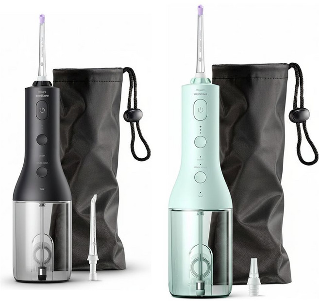 필립스 소닉케어 무선 파워플로서 3000 구강세정기, HX3826/33, WHITE