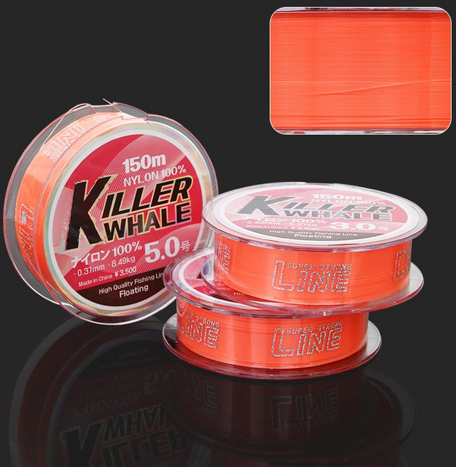 킬러웨일 플로팅 나일론사 150m 바다원줄 낚시줄 찌낚시, 4.0호, 1개