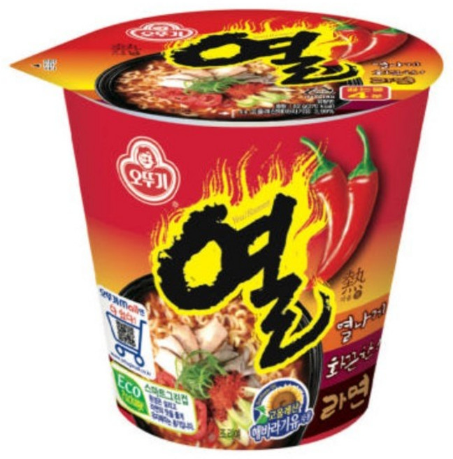 오뚜기 열라면 용기 105g, 10개