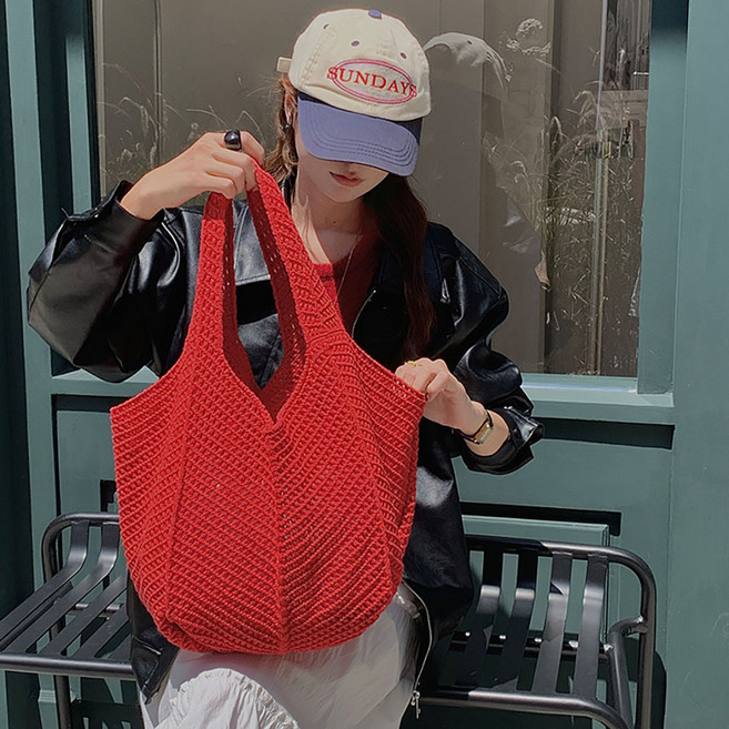 슬로브 손뜨개 니트가방 숄더백 에코백