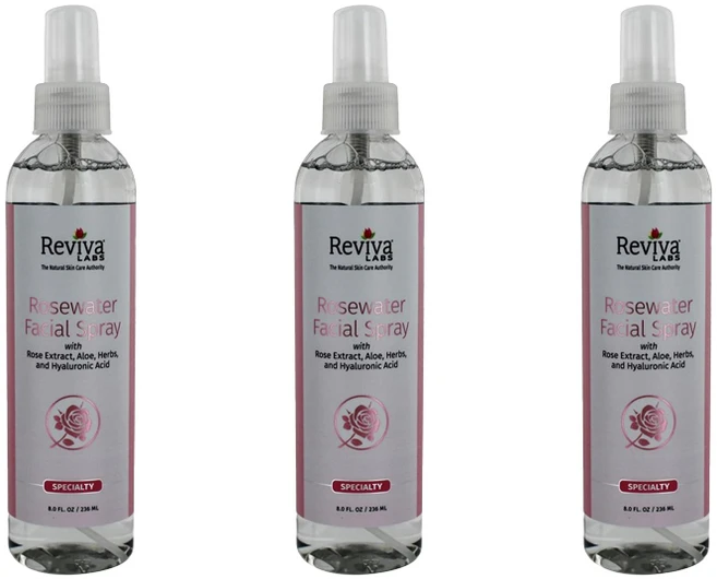 레비바랩스 페이셜 스프레이 로즈워터, 3개, 236ml - 쿠팡