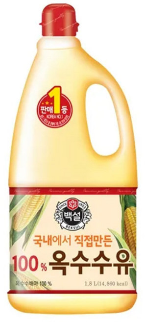 와이제이 대용량식자재 옥수수식용유(백설 1.8L)X10, 1.8L, 9개