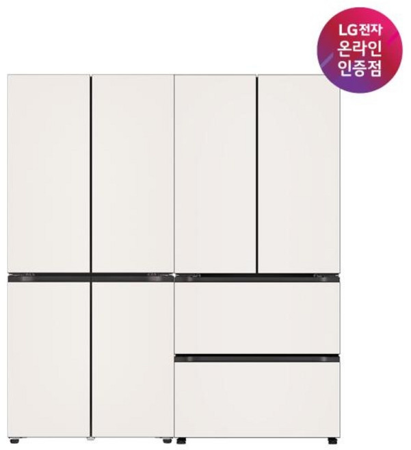 (LG전자) DIOS(디오스) 오브제컬렉션 Fit&Max M516GBB012S + Z484GBB123S, 베이지