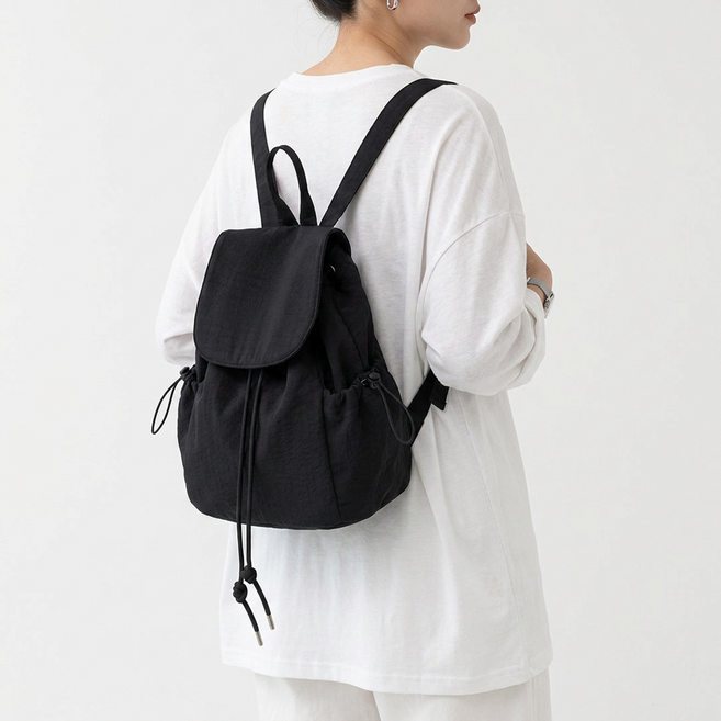 컬러인베리 캐주얼 데일리 캔버스 백팩