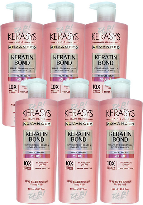 케라시스 어드밴스드 케라틴 본드 볼륨 트리트먼트, 6개, 600ml