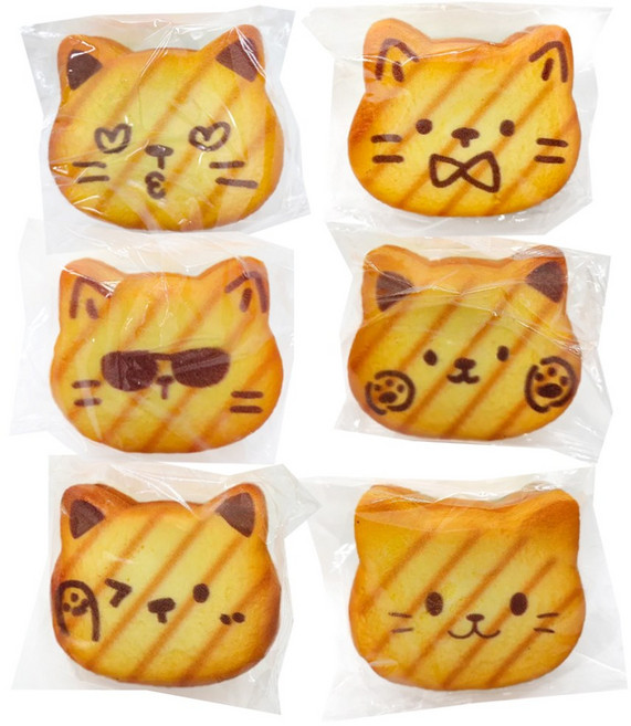 냥토스트 말랑이 스퀴시, 3개