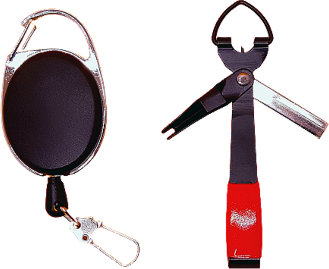 안낚하세요 핀온릴 라인커터 세트, 블랙/실버/레드, 2세트