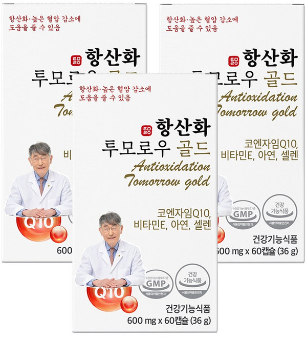 닥터루템 항산화 투모로우 골드 36g, 60정, 3개