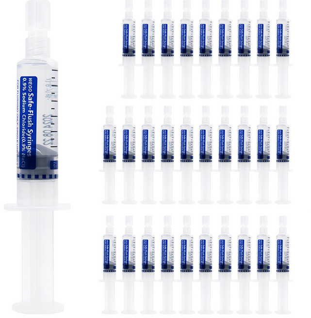 위고 일회용 멸균생리식염수 염화나트륨액 주사기형 5ml, 30개