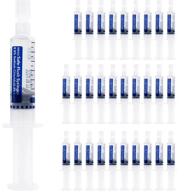 위고 일회용 멸균생리식염수 염화나트륨액 주사기형 5ml, 30개 - 쿠팡