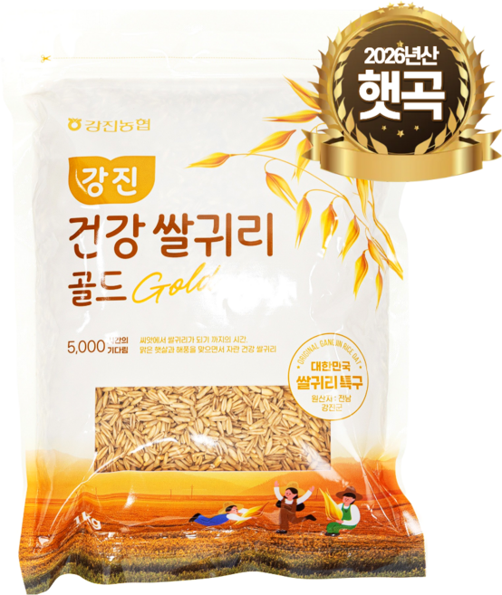 강진농협 강진 귀리 골드, 1개, 1kg