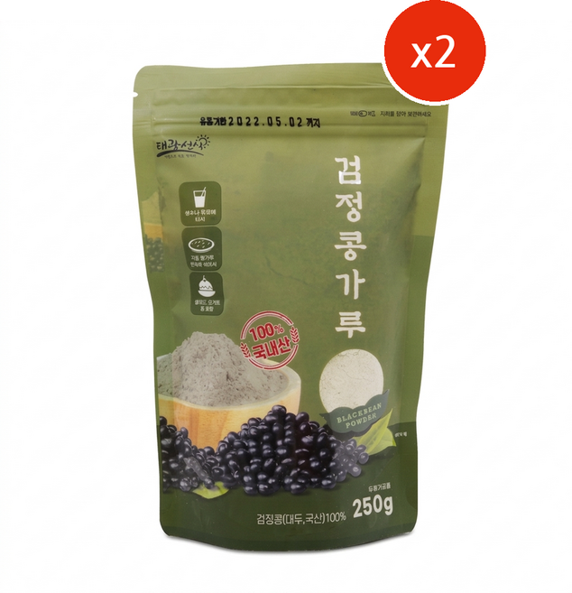 태광선식 국산 검정콩가루, 250g × 2개, 2개, 250g