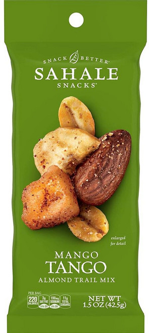 사헤일 스낵 베리 마카롱 아몬드 트레일 믹스 7온스 파우치(1팩) - 드라이 로스팅 디럭스 믹스 너트 코코넛 블루베리 및 사과 비 GMO 코셔 인증 글루텐 프리, 1개