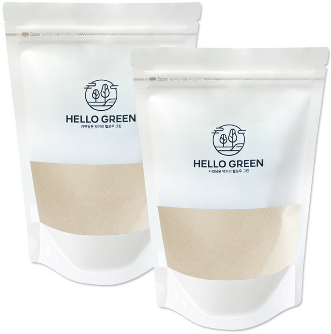 헬로우그린 볶은 귀리 분말 500g(팩), 2개, 500g