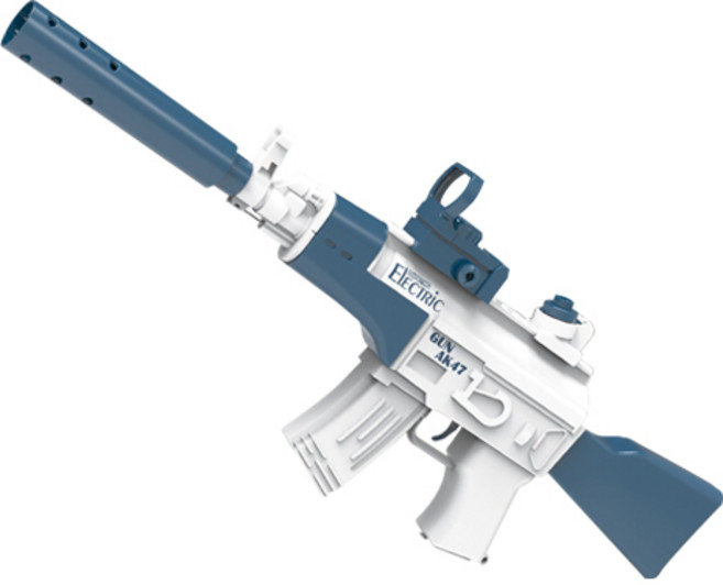 물놀이 워터밤 충전식 전동 워터건 물총 M416/AK47, AK47, 블루, 1개