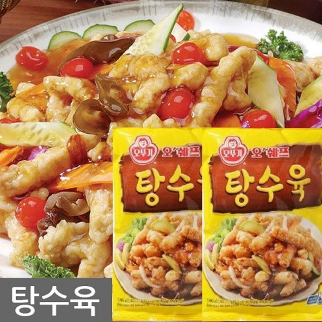 오뚜기 탕수육 튀김 1kg+1kg, 1kg, 2봉