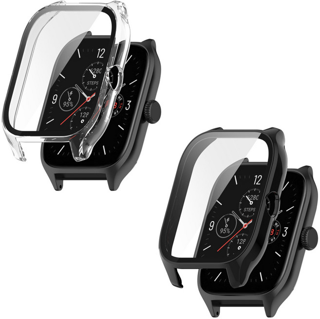 어메이즈핏 GTS4 mini 케이스/GTS4 미니 케이스 풀커버케이스, 케이스 블랙, 1개