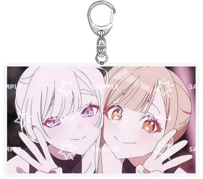 초가구야공주 가구야 이로하 야치요 캐릭터 눈동자 눈 눈빛 포인트 아크릴 키링 굿즈, 10, 6센티미터